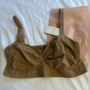 Feelingirl seamless wireless bra color mocha/brown size XXL NWT